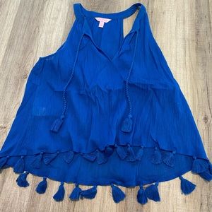 Lilly Pulitzer tank top! Beautiful royal blue!